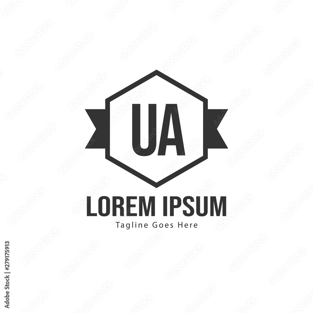 UA Letter Logo Design. Creative Modern UA Letters Icon Illustration UA Letter Logo Design. Creative Modern UA Letters Icon Illustration