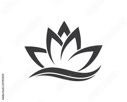 Beauty Vector Lotus flowers design logo Template