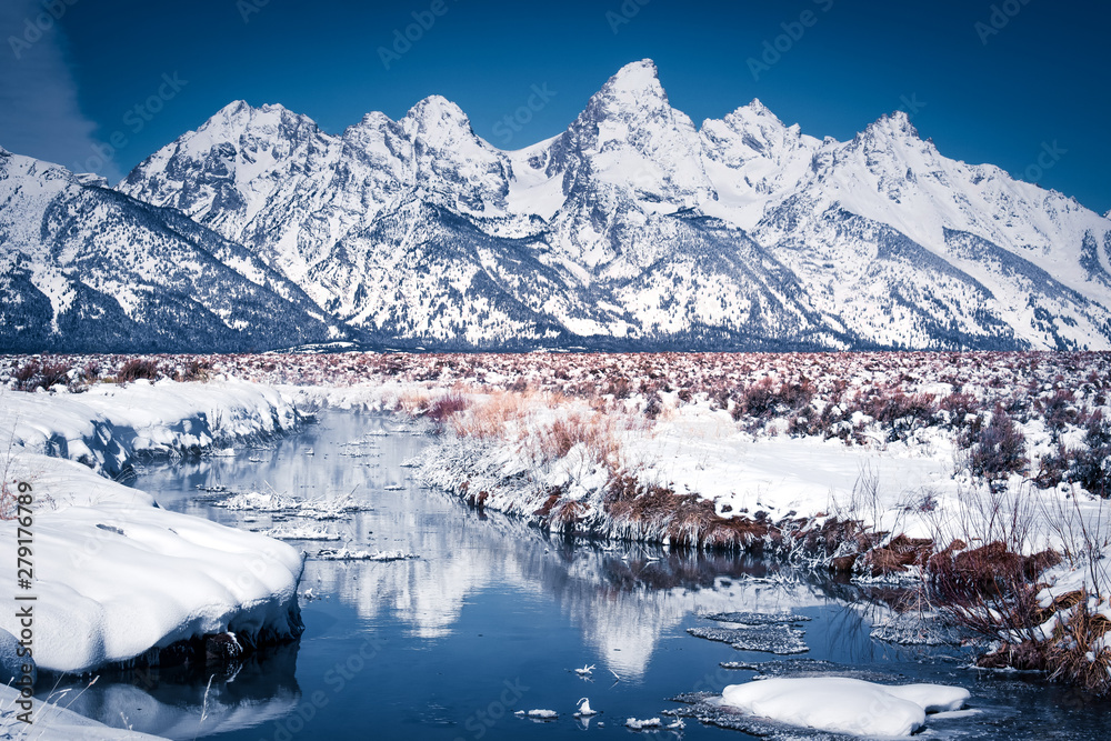 Naklejka premium Grand Tetons