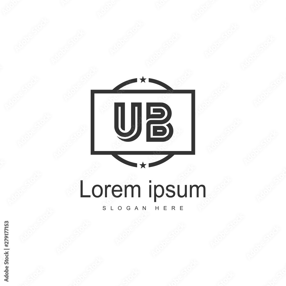 UB Letter Logo Design. Creative Modern UB Letters Icon Illustration UB Letter Logo Design. Creative Modern UB Letters Icon Illustration
