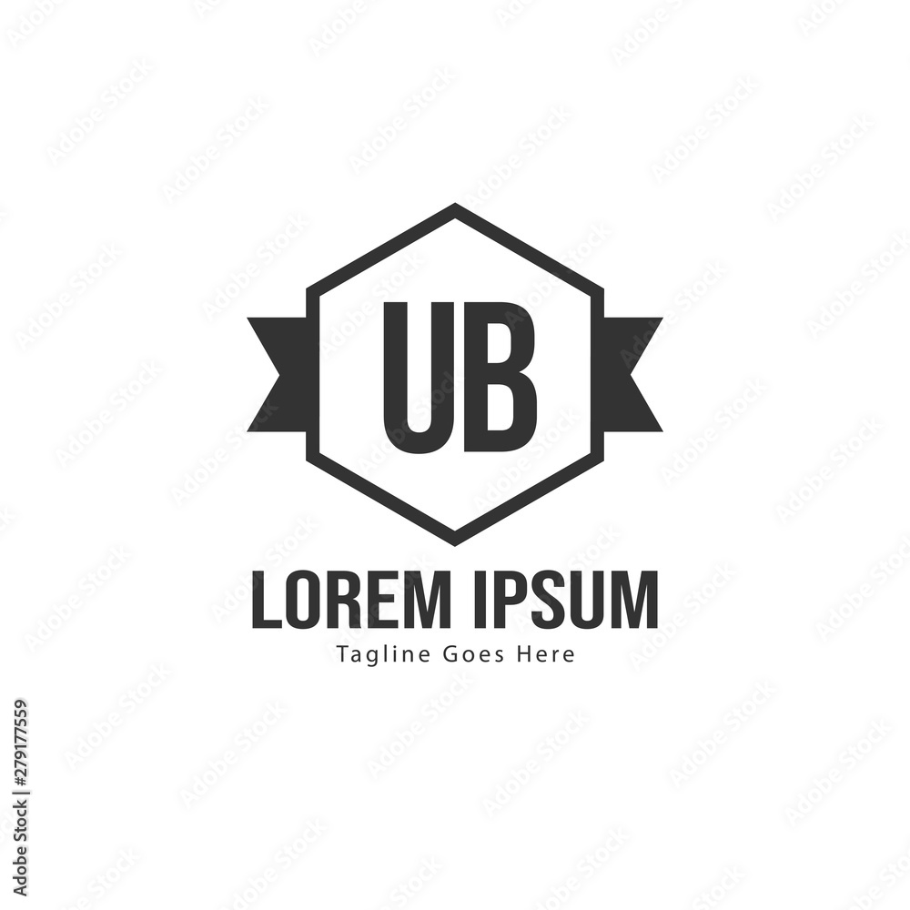 UB Letter Logo Design. Creative Modern UB Letters Icon Illustration UB Letter Logo Design. Creative Modern UB Letters Icon Illustration