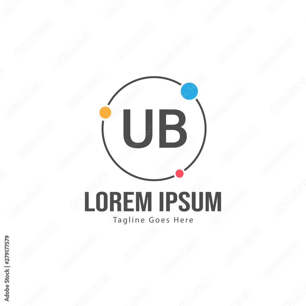 UB Letter Logo Design. Creative Modern UB Letters Icon Illustration UB Letter Logo Design. Creative Modern UB Letters Icon Illustration