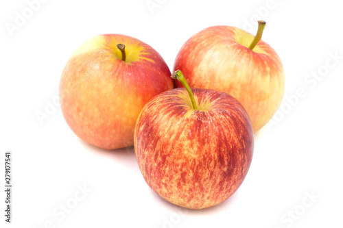 red apples isolated on white background