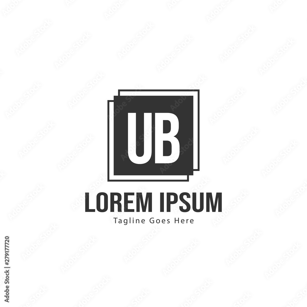 UB Letter Logo Design. Creative Modern UB Letters Icon Illustration UB Letter Logo Design. Creative Modern UB Letters Icon Illustration
