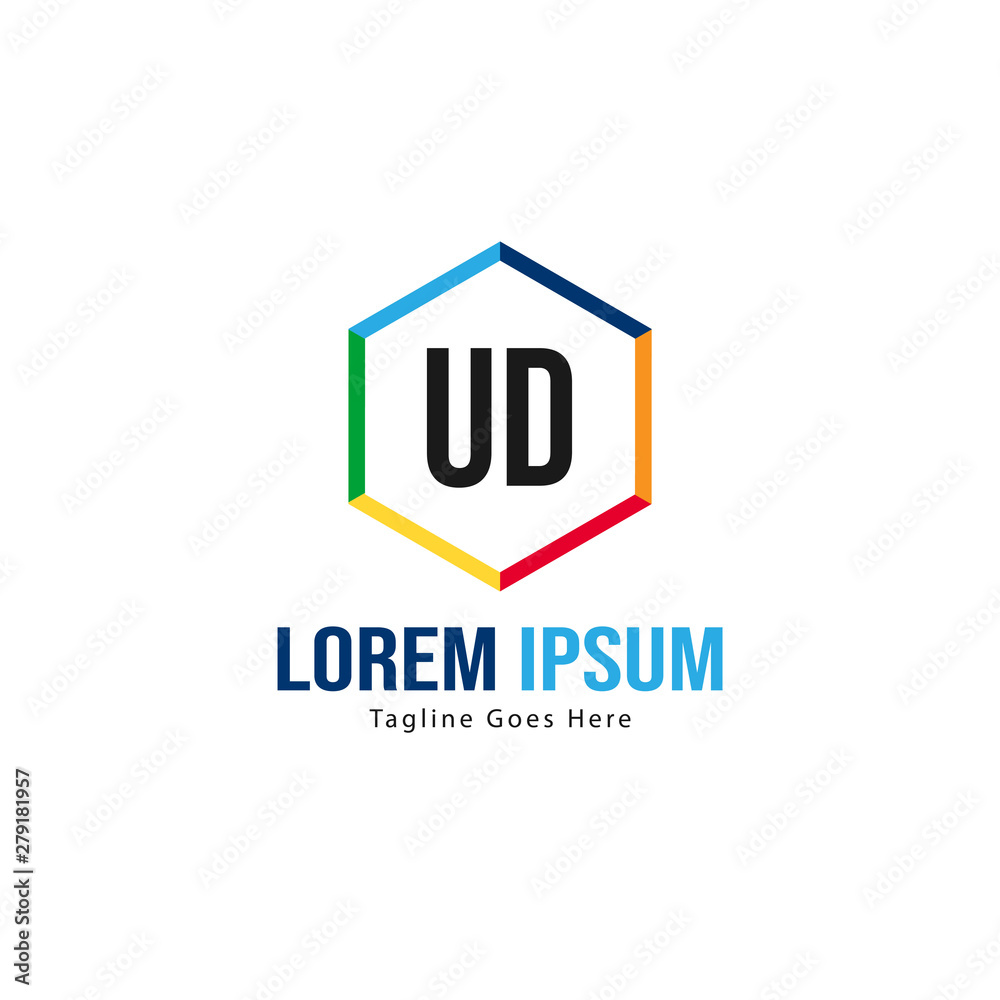 UD Letter Logo Design. Creative Modern UD Letters Icon Illustration UD Letter Logo Design. Creative Modern UD Letters Icon Illustration