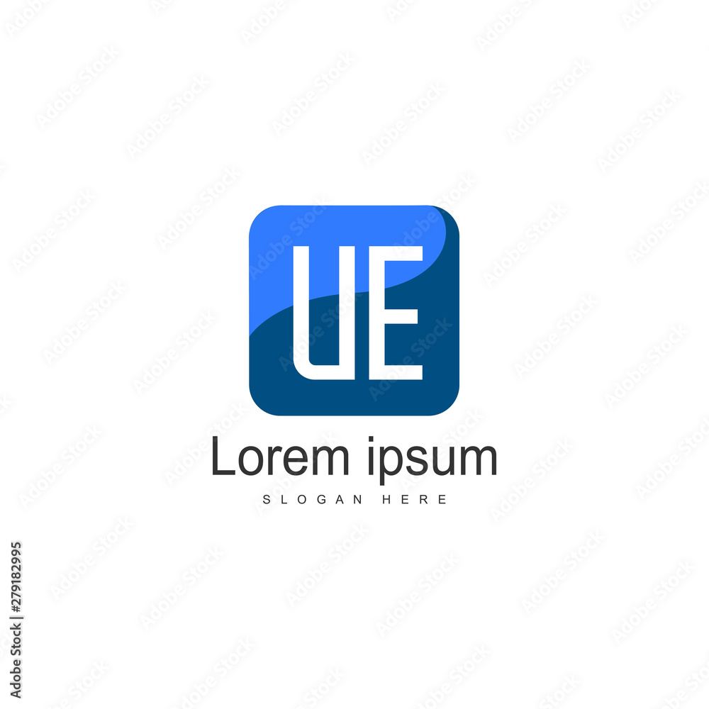 UE Letter Logo Design. Creative Modern UE Letters Icon Illustration UE Letter Logo Design. Creative Modern UE Letters Icon Illustration