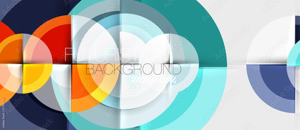 Geometric design abstract background - circles Geometric design abstract background - circles