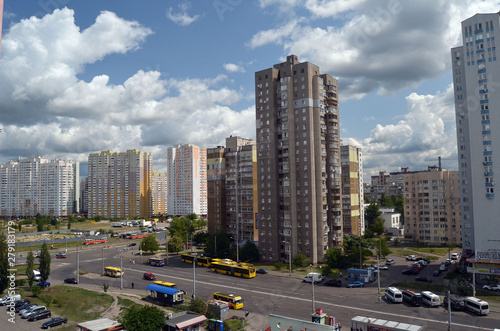 Residential area in Kiev at summer. Exterior © Sergey Kamshylin