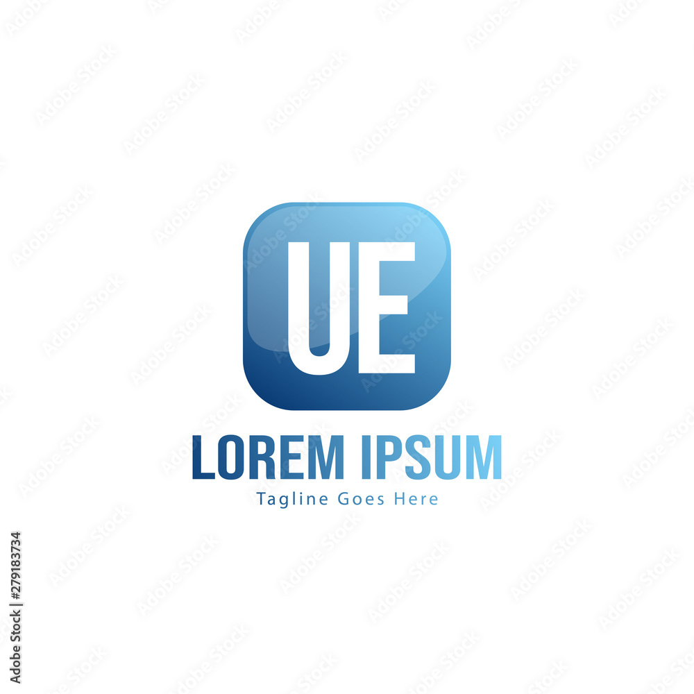 UE Letter Logo Design. Creative Modern UE Letters Icon Illustration UE Letter Logo Design. Creative Modern UE Letters Icon Illustration