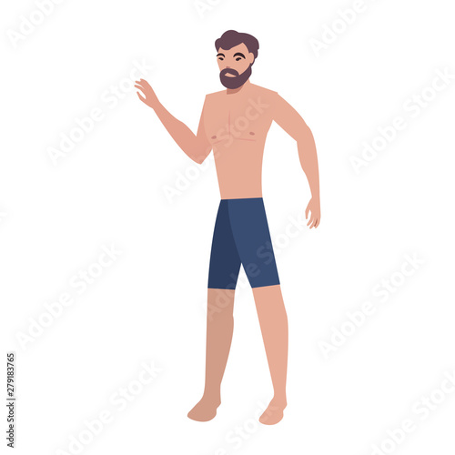 summer time people icon vector ilustration
