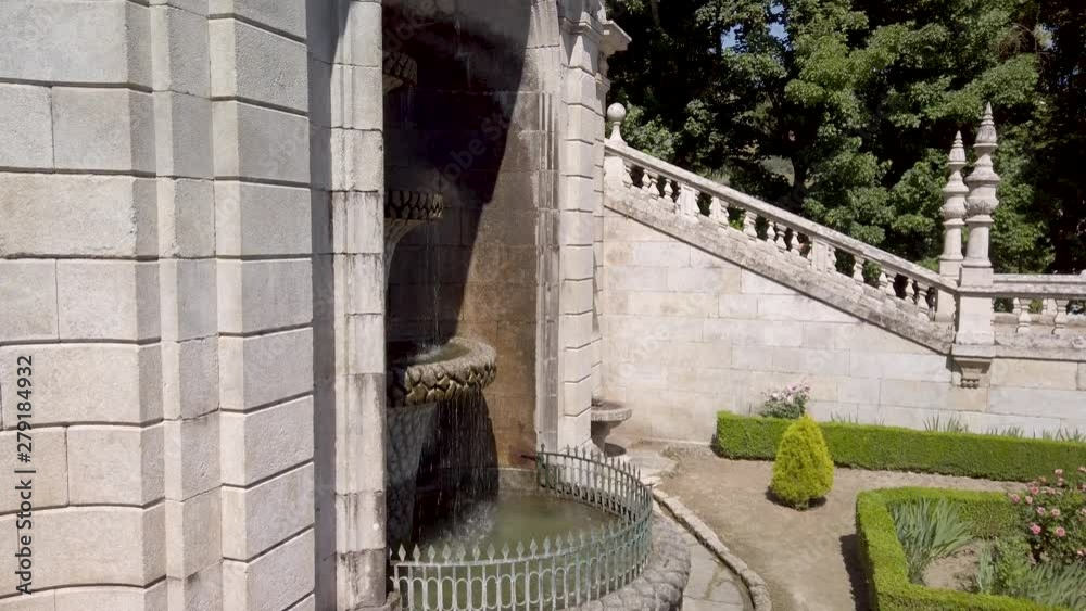 View at the stairway to Sanctuary of Our Lady of Remedios in Lamego - Portugal View at the stairway to Sanctuary of Our Lady of Remedios in Lamego - Portugal