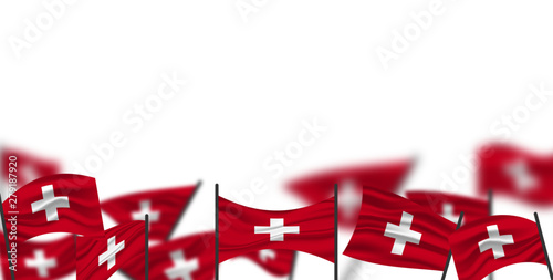 Swiss flag background. Flag of Swiss.