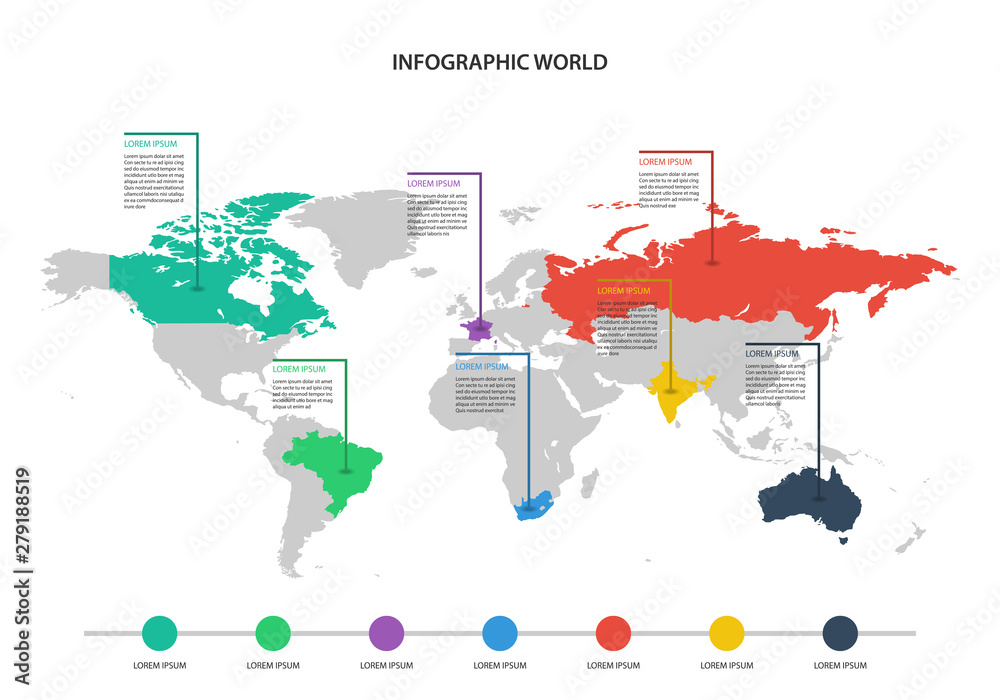 world map infographic, world map information world map infographic, world map information