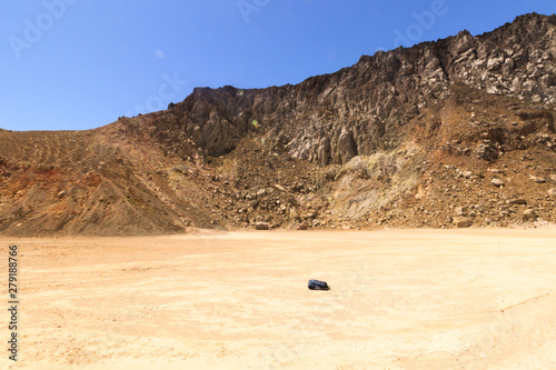 The volcanic crater of gunung Inerie, Flores, Indonesia photo