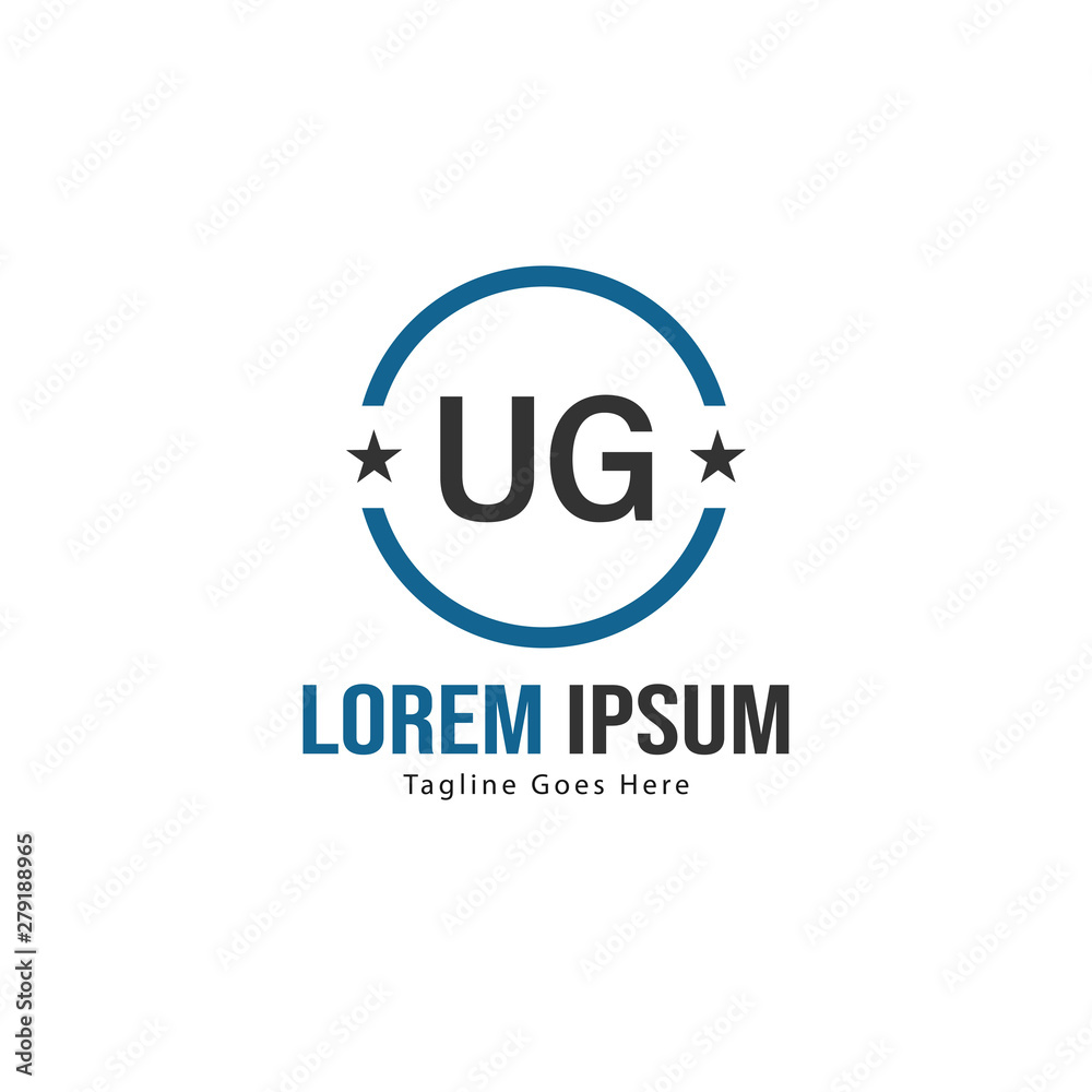 UG Letter Logo Design. Creative Modern UG Letters Icon Illustration UG Letter Logo Design. Creative Modern UG Letters Icon Illustration