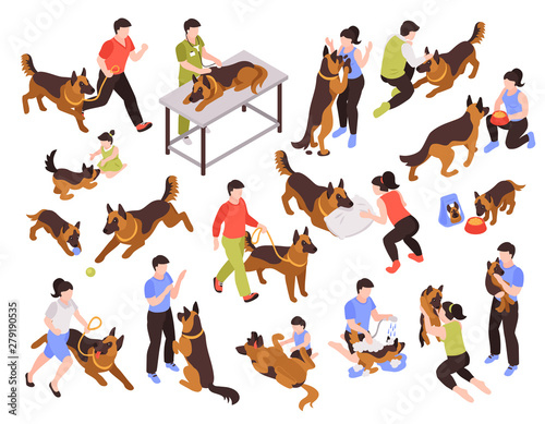 People And Dogs Set