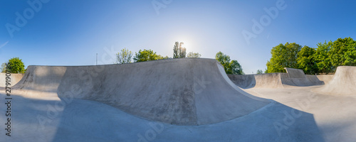 Canvas Print Skatepark Waiblingen, Rems-Murr-Kreis, Baden Württemberg, Deutschland