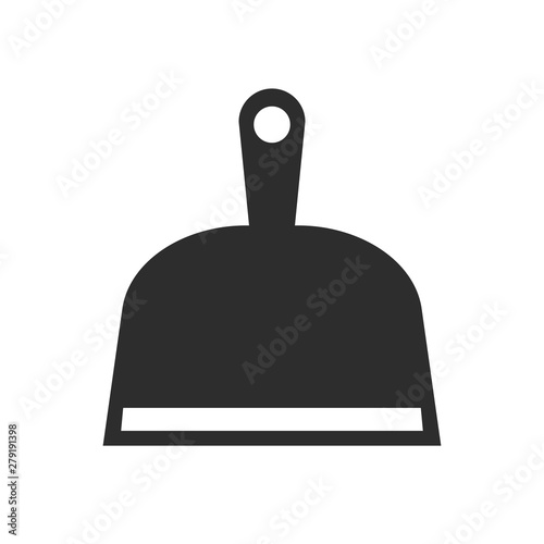 Housekeeping dustpan vector icon
