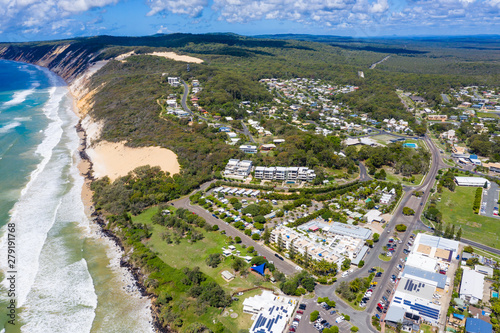 The town of Rainbow Beach on a sunny day in QLD photo