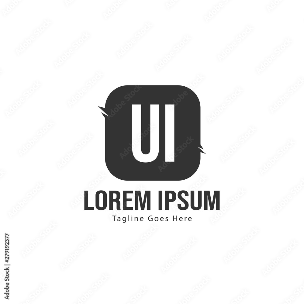UI Letter Logo Design. Creative Modern UI Letters Icon Illustration UI Letter Logo Design. Creative Modern UI Letters Icon Illustration