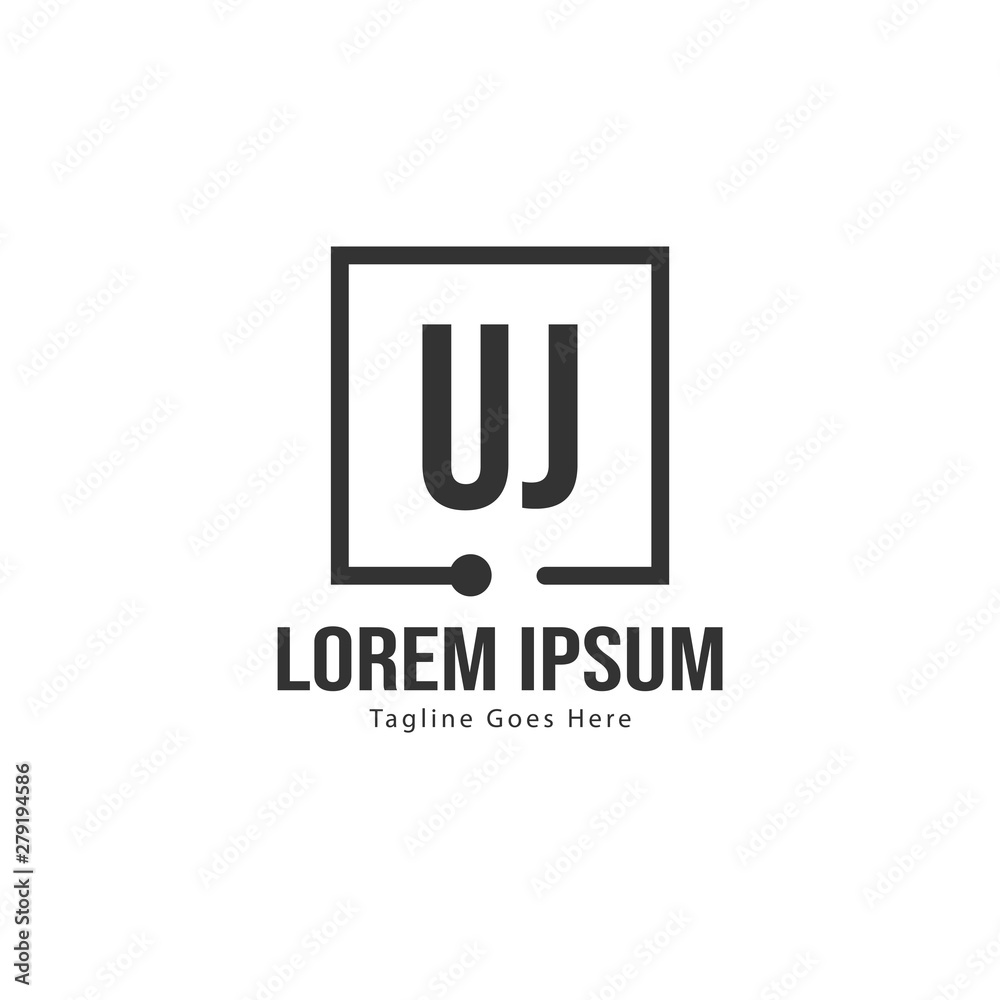 UJ Letter Logo Design. Creative Modern UJ Letters Icon Illustration UJ Letter Logo Design. Creative Modern UJ Letters Icon Illustration