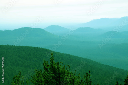 Cinder cones of volcanic eruptions photo