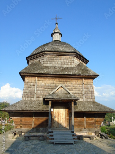 old wooden church in ukraine