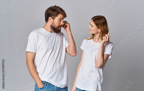 young man and woman talking on the phone