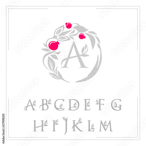 logo template the letters are framed with a pattern