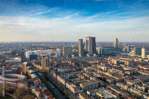 aerial view on the city centre of The Hague