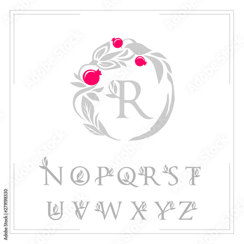 logo template the letters are framed with a pattern