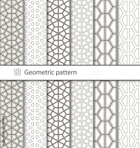 Traditional Arabic seamless geometric pattern for your design, laser cutting, stamping on leather, cardboard, paper. Interior design, graphic design. Drawing for sandblasting glass. Printing on fabric