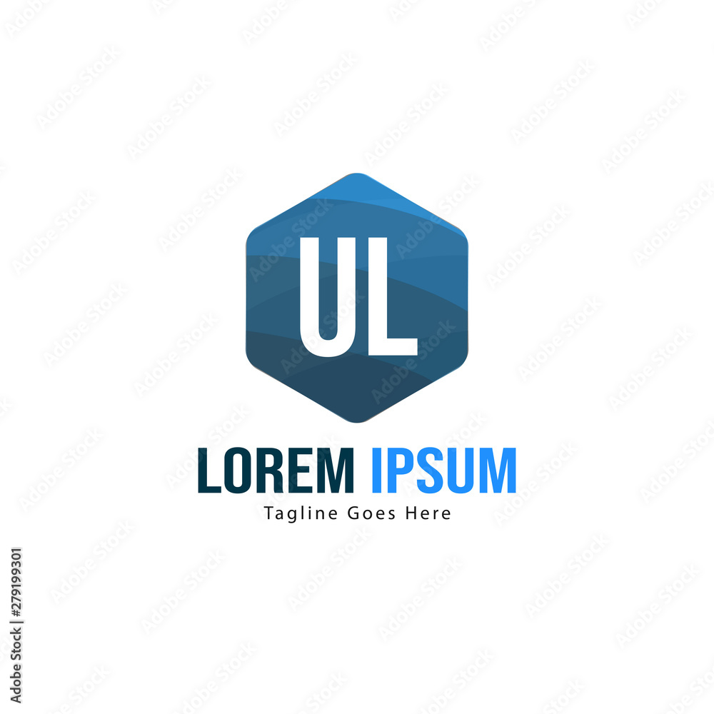 UL Letter Logo Design. Creative Modern UL Letters Icon Illustration UL Letter Logo Design. Creative Modern UL Letters Icon Illustration