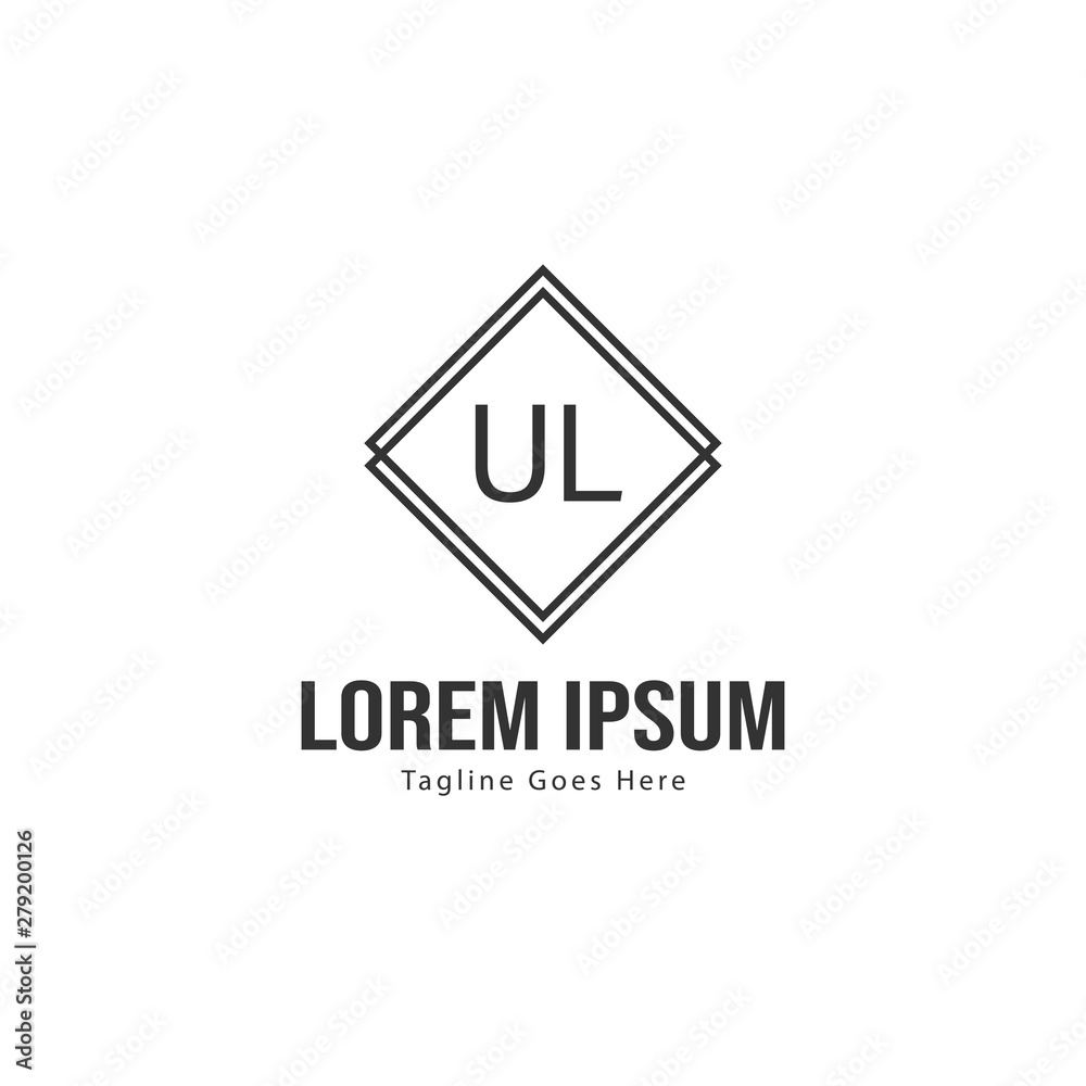 UL Letter Logo Design. Creative Modern UL Letters Icon Illustration UL Letter Logo Design. Creative Modern UL Letters Icon Illustration