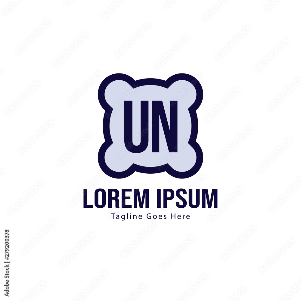 UN Letter Logo Design. Creative Modern UN Letters Icon Illustration UN Letter Logo Design. Creative Modern UN Letters Icon Illustration