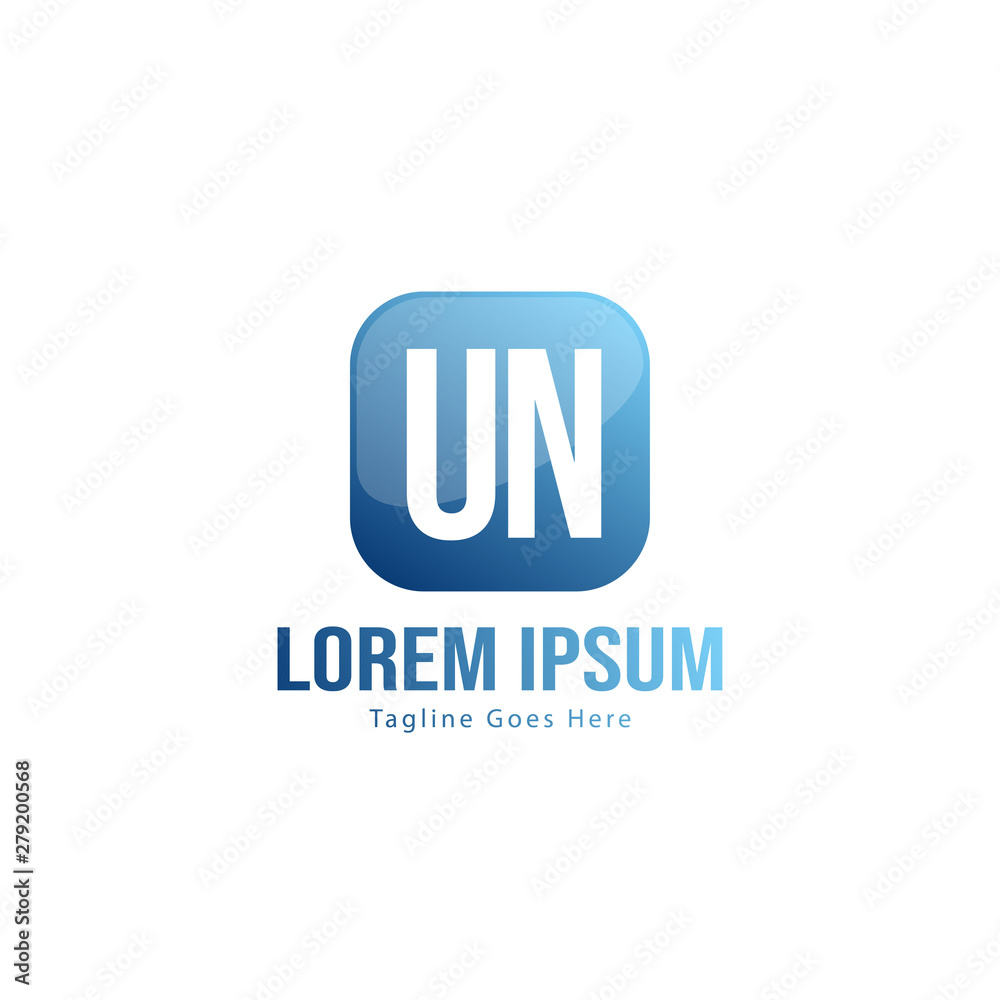 UN Letter Logo Design. Creative Modern UN Letters Icon Illustration UN Letter Logo Design. Creative Modern UN Letters Icon Illustration