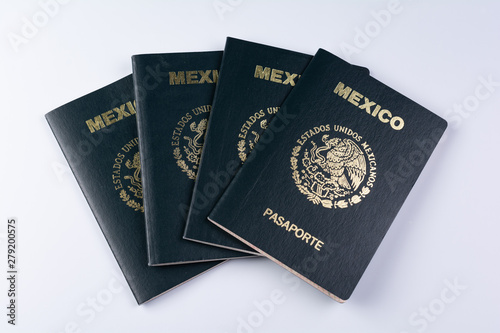 Four passports from Mexico