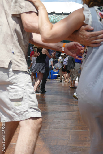 Dancers enjoy cajun zydeco music
