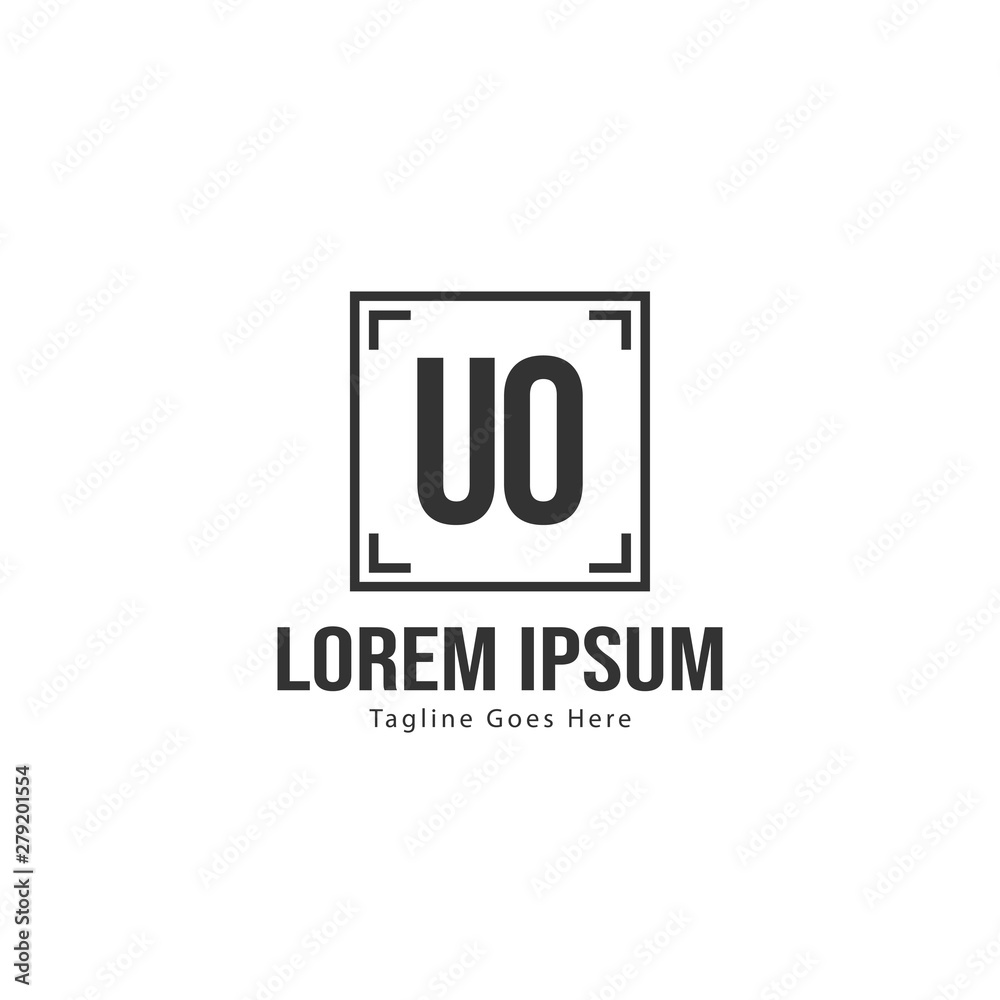 UO Letter Logo Design. Creative Modern UO Letters Icon Illustration UO Letter Logo Design. Creative Modern UO Letters Icon Illustration