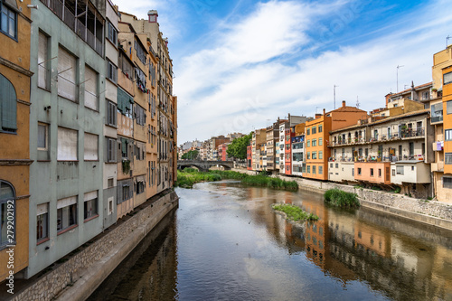 Cityscape of Girona in Catalonia  Spain.