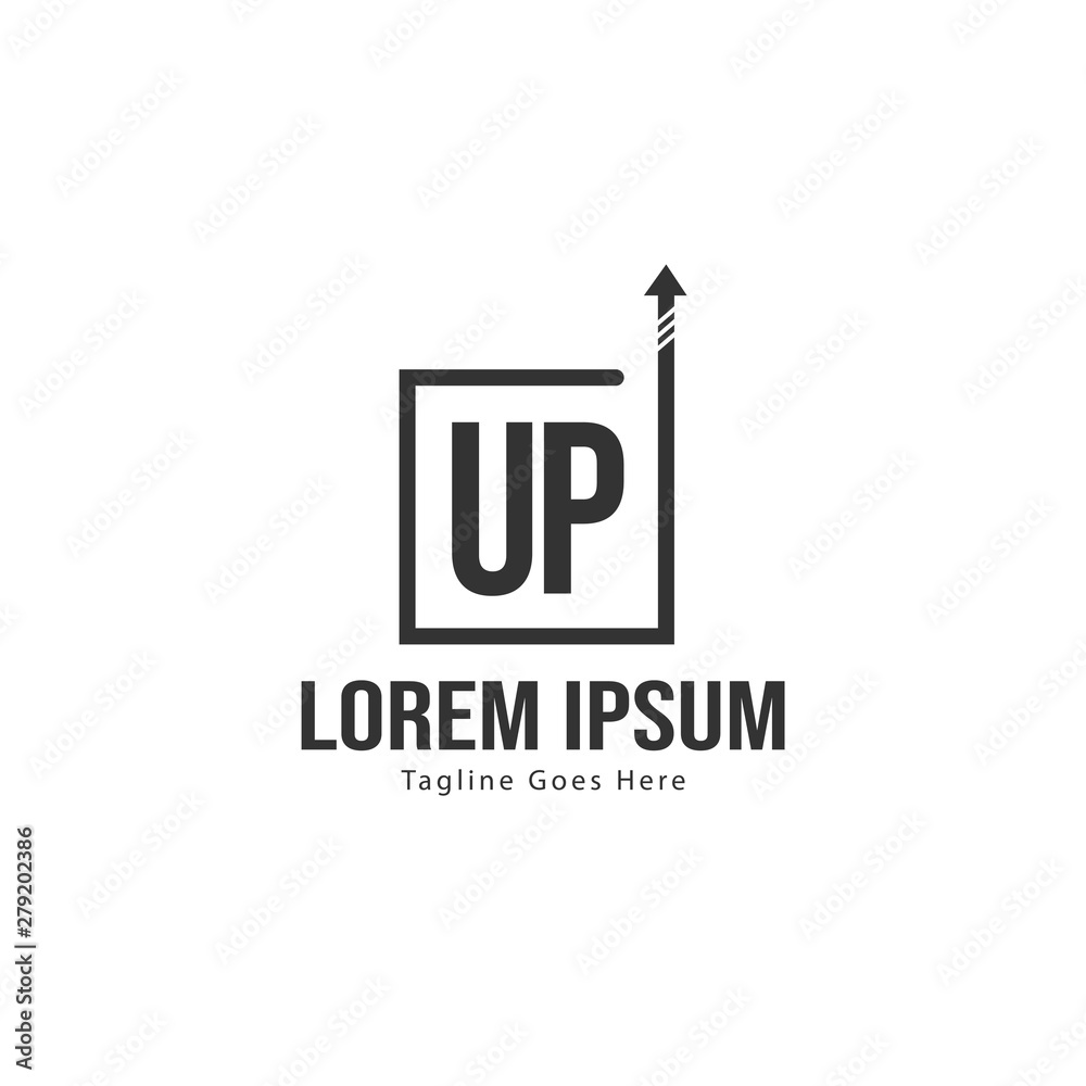 UP Letter Logo Design. Creative Modern UP Letters Icon Illustration UP Letter Logo Design. Creative Modern UP Letters Icon Illustration