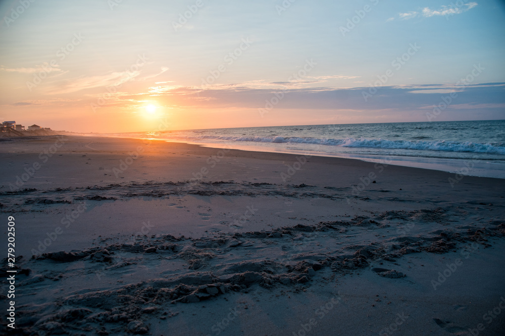 Loggerhead Sea Turtle Tracks at Dawn Loggerhead Sea Turtle Tracks at Dawn