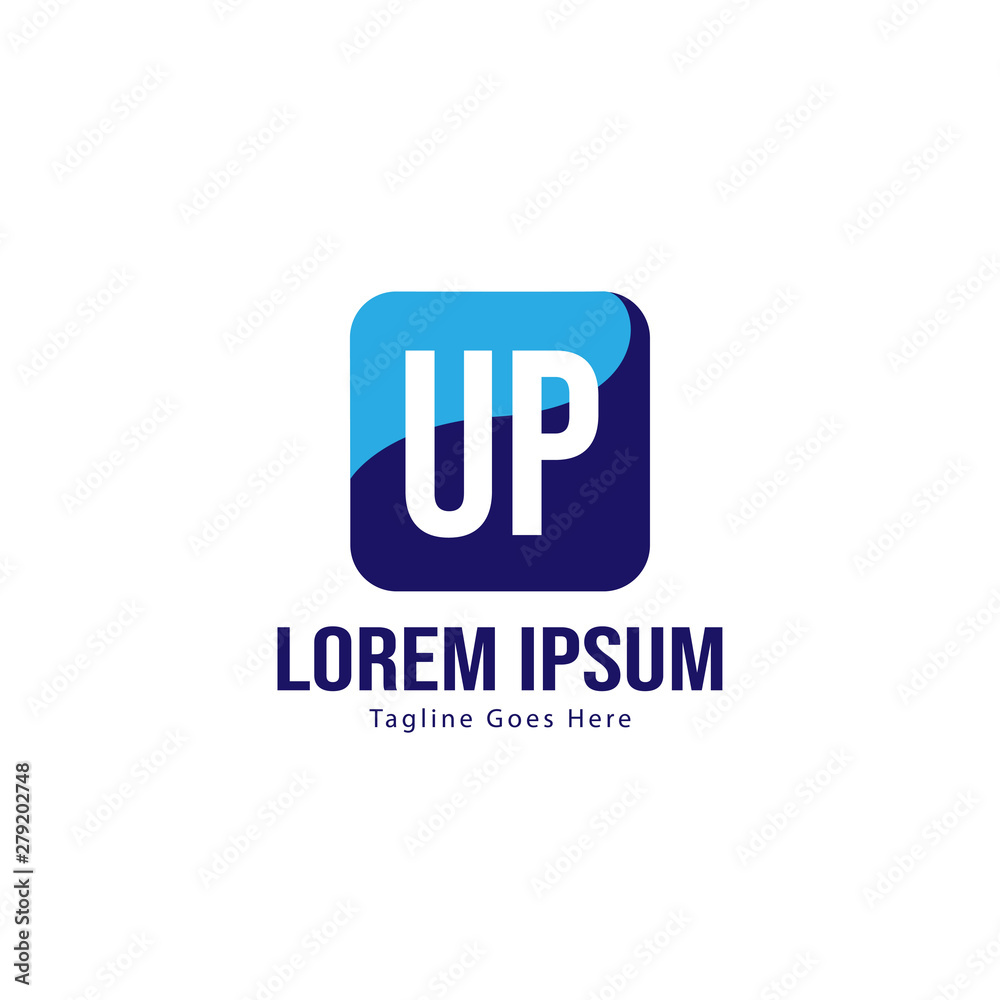 UP Letter Logo Design. Creative Modern UP Letters Icon Illustration UP Letter Logo Design. Creative Modern UP Letters Icon Illustration