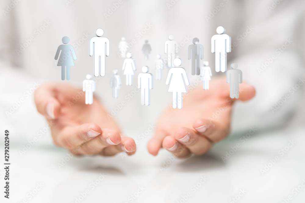 Unity and teamwork concept Unity and teamwork concept