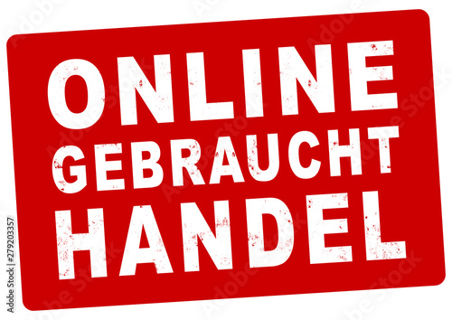 nlsb793 NewLongStampBanner nlsb - german banner  deutsch  - Online Gebrauchthandel  Stempel - einfach   rot   Vorlage - DIN A2  A3  A4 - new-version - xxl g8099