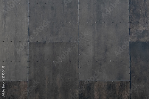 Black metal with rivets background