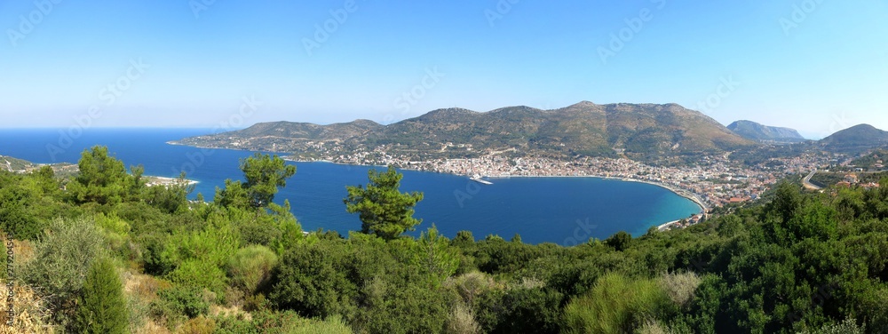 View on the capital of Samos island