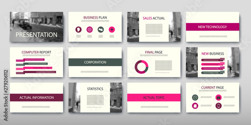 Poster infographics information business modern design set proposal advert