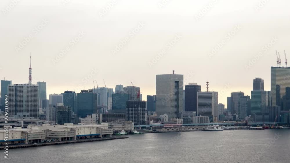 Tokyo Day aerial cityscape Japan time lapse Tokyo Day aerial cityscape Japan time lapse