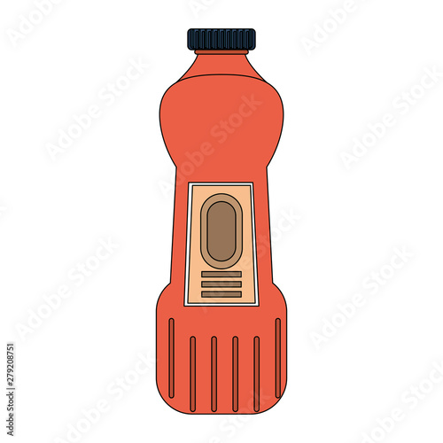 Disinfectant soap bottles with dispenser isoalted symbol